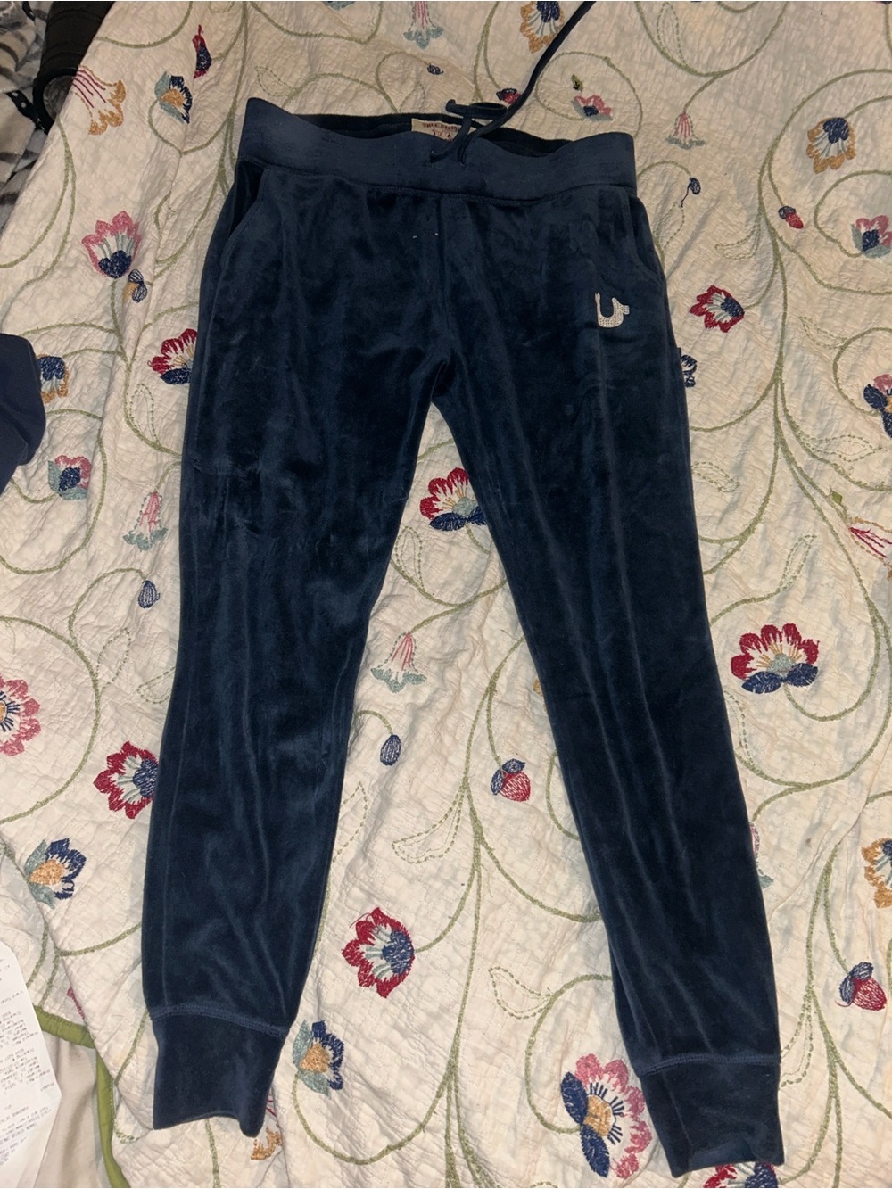 True Religion Navy Women’s Sweatpants - Picture 2 of 5